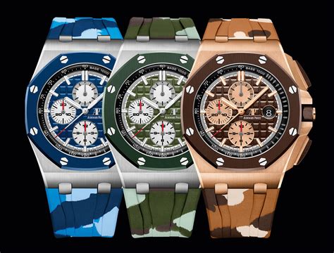 blue camo audemars piguet|audemars piguet watch.